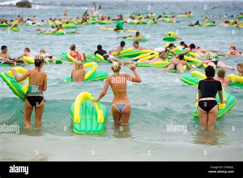 Havaianas Thong Challenge At Bondi Beach Sydney New South Wales