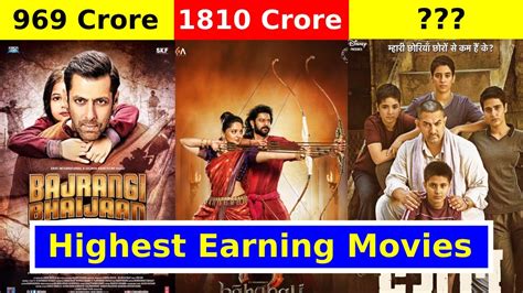 Top 20 Highest Earning Indian Movies Youtube