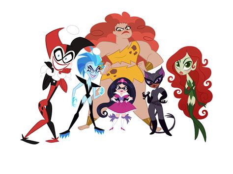 An Image Of Cartoon Characters From The Animated Movie Harley And Catwoman S Gang