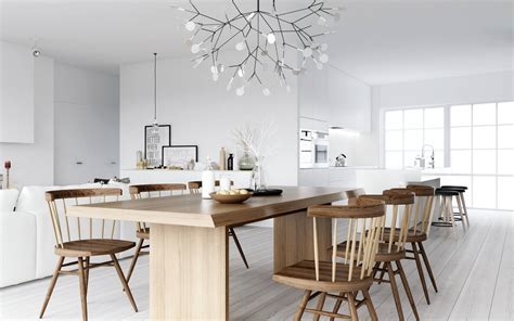 The easiest way to bring nordic style into your home is by adding a few houseplants that won't die on you says dutch blogger, marij hessel. ATDesign- wooden dining nordic style | Interior Design Ideas.