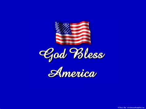 American Flag Wallpaper Background Image 2 With God Bless