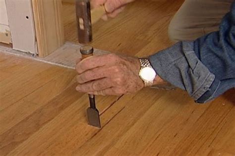 How to sand the hardwood floor. How to patch/repair/replace damaged hardwood floor planks ...