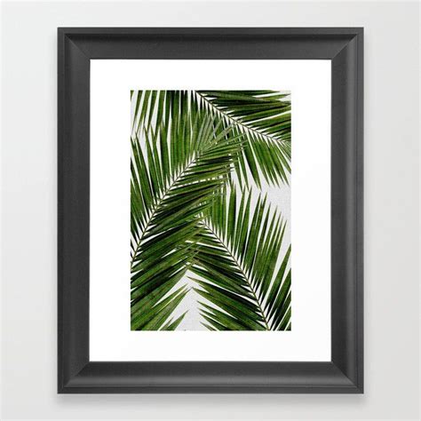 Palm Leaf III Framed Art Print By Paperpixelprints Art Design