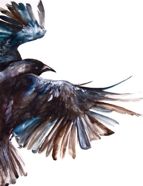 Pin By Nancy Alexander On Birds ~ Corvids 2 Watercolor Paintings