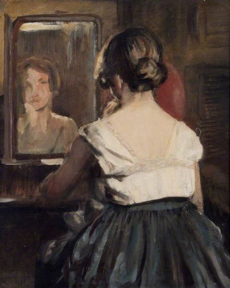 Bbc Your Paintings Girl At The Mirror Painting Painting Of Girl