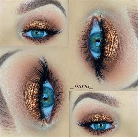 21 Insanely Beautiful Makeup Ideas For Prom 10 Bronze Eye Makeup For