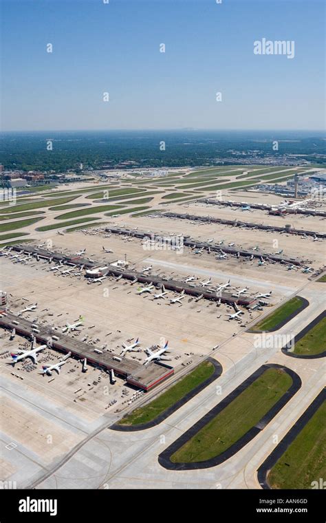Aerial Photo Of Atlanta Hartsfield Jackson International Airport Stock
