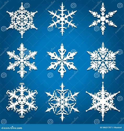Christmas Snowflake Designs Royalty Free Stock Photography Image