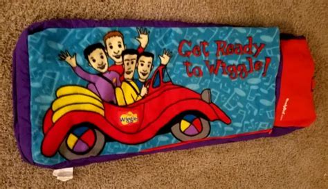Vintage Wiggles Big Red Car Bed Ready Sleeping Bag With Inflatable