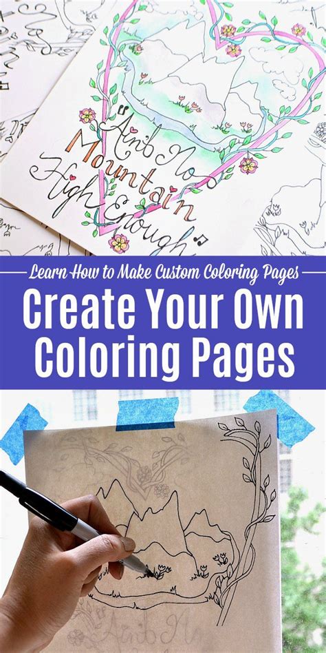Use this technique to either upsell existing clients. Make Your Own Coloring Pages! (With images) | Diy coloring ...