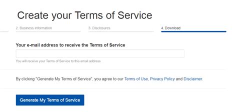 Sample Terms Of Service Template Termsfeed