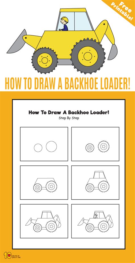 How To Draw A Backhoe Easy Comovanlaseleccionesenestadosunidos
