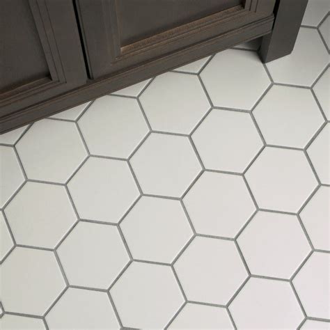 Stylish White Hexagon Tile Designs