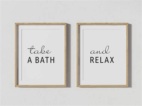 Bathroom Wall Prints Bathroom Wall Art Relaxing Bathroom Etsy Uk