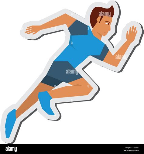 Running Man Icon Stock Vector Image And Art Alamy