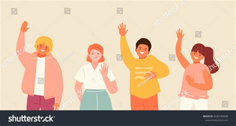 2115 Children Saying Hello Stock Illustrations Images And Vectors