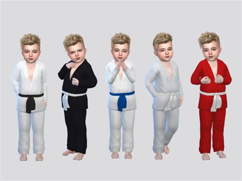 Basic Karate Uniform Toddler Boys By Mclaynesims At Tsr Sims 4 Updates