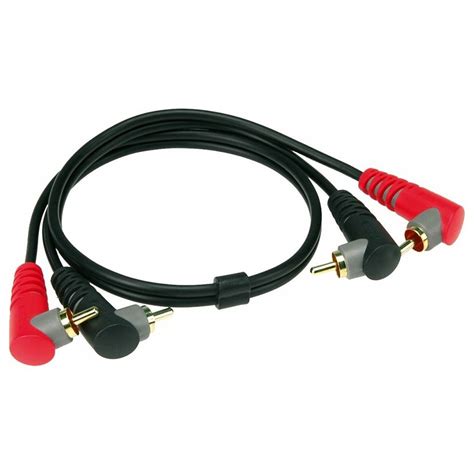 Klotz Angled Rca Rca Cable Set 3m Gear4music