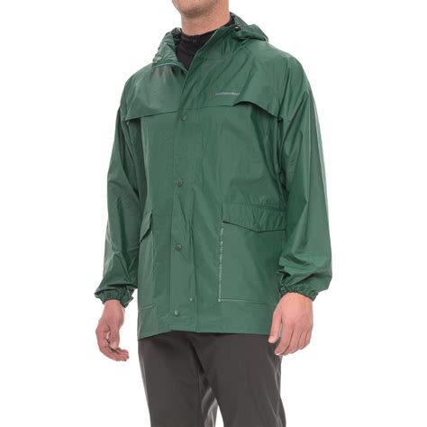 Weatherproof Hooded Pvc Rain Jacket For Men Save 39