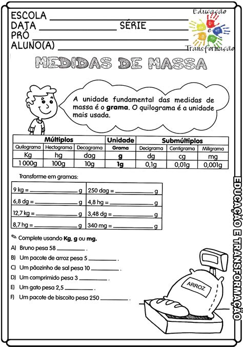 Unidade De Medida Atividade