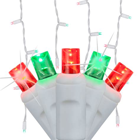 Softtwinkle 70 Random Twinkle Red And Green Led Christmas Icicle Lights