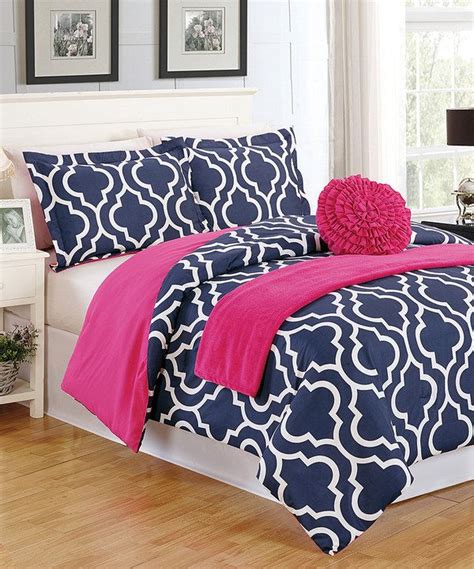 A large coastal print gives the room personality, while the addition of a third window allows light in and takes full advantage of the beautiful outside view. Look at this Blue Geo Comforter Set on #zulily today ...