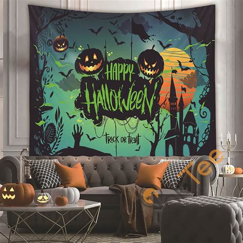 Happy Halloween Art Sku930 Tapestry Inktee Store