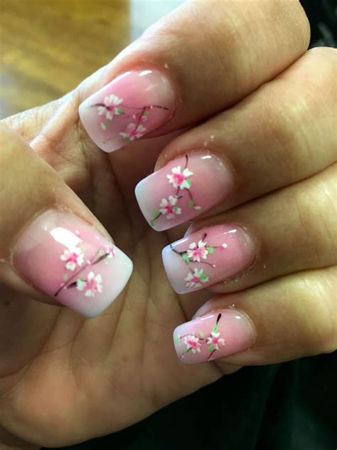 My Cherry Blossom Nails Cherry Blossom Nails Art Cherry Blossom