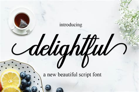 Delightful Script A New Fresh And Modern Script With A Handmade