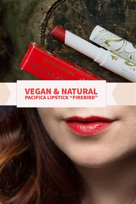 veganes Lippenrot 1 Pacifica Lipstick Firebird Natürlicher