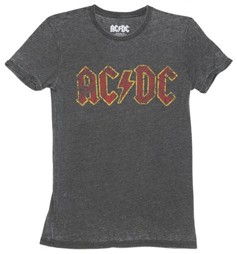 Browse through dazzling designs and styles and explore all the ways to personalize them to match your message, event or idea. Men's Charcoal Burnout AC/DC Logo T-Shirt