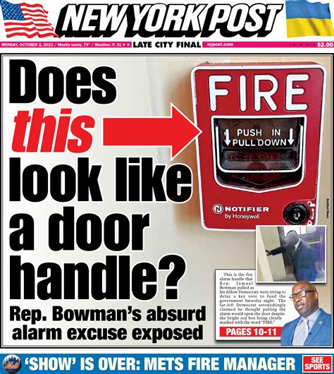 NY Post Cover for October 2, 2023 | New York Post