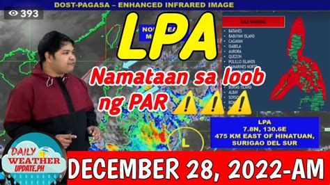 Weather Update Today Lpa Namataan Sa Loob Ng Par Pag Asa Weather