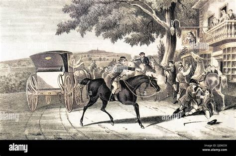 Dick Turpin Shoots Fellow Highwayman Tom King Colourised Version Of