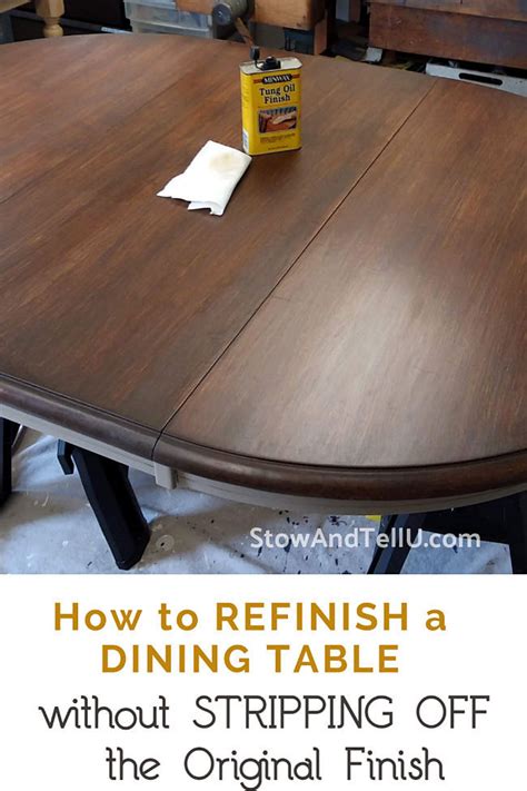 How To Refinish A Dining Table Without Stripping The Original Coat