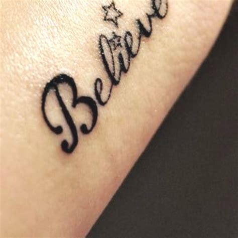 Believe Tatt What I Need In Life Is To Believe In My Self And Stop