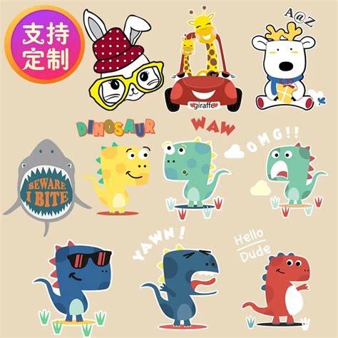 Cartoon Animals Ironing Transfer Patches Diy Clothing Accessory