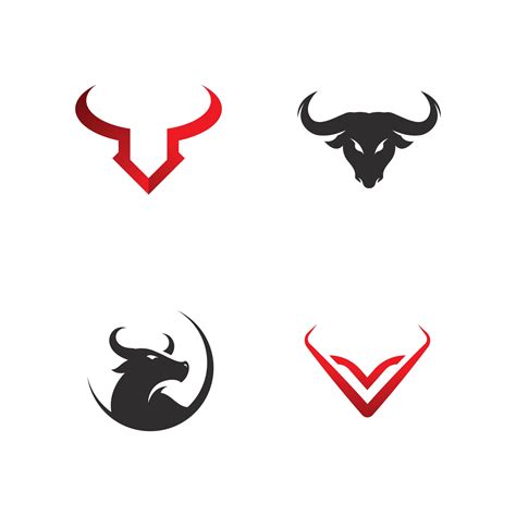 Bull Head Logo Icon Vector Template Design 3011422 Vector Art At Vecteezy