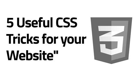 5 Useful Css Tricks For Your Website Youtube