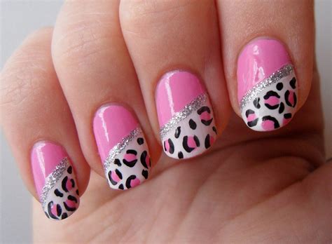 Pretty Pink And Black Nail Art Designs Design Trends