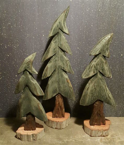 Pine Trees Wind Blown Trees Christmas Trees Carved Trees Hand