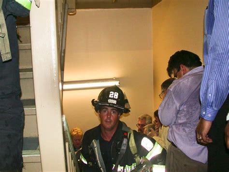 Firefighter Mike Kehoe Ascending The Stairs Of The World Trade Centers