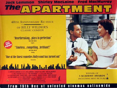 Widely regarded as a comedy in 1960, the apartment seems more melancholy with each passing year. My Sketchbook: Classic Film Friday: The Apartment