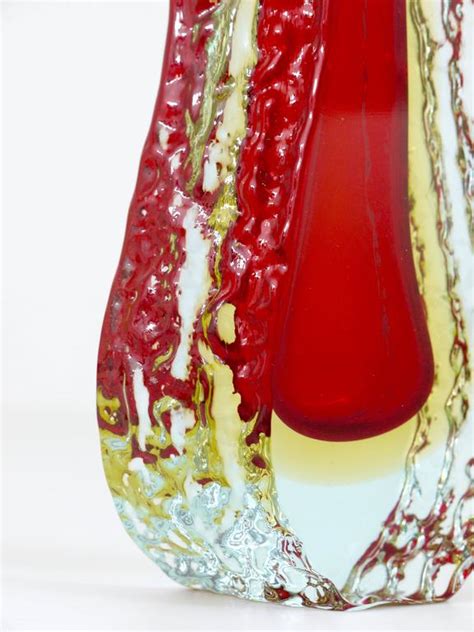 Beautiful Italian Sommerso Glass Vase By Mandruzzato Murano 1960s At 1stdibs