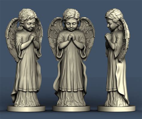 3d Stl Model For Cnc And 3d Printing Angel 3d Model Stl 3d Model Character 3d Model Angel