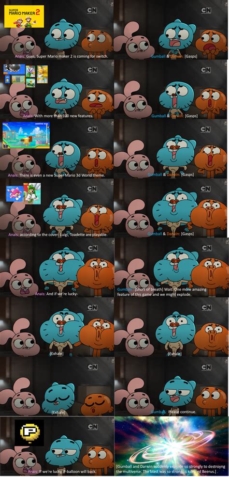 Gumball And Darwin Reactions For Super Mario Maker By Coldeye125 On