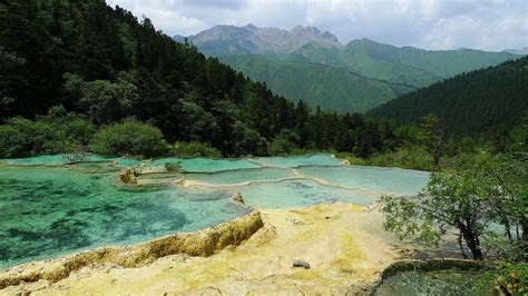 Huanglong Scenic Valley In Sichuan China Places Around The World