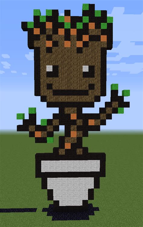 Minecraft Groot By Unstable Life On Deviantart
