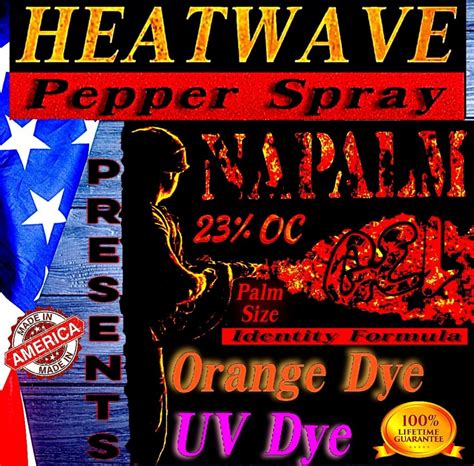 Heatwave Napalm 2 Oz Flip Top Gel W Nylon Holster Bundle