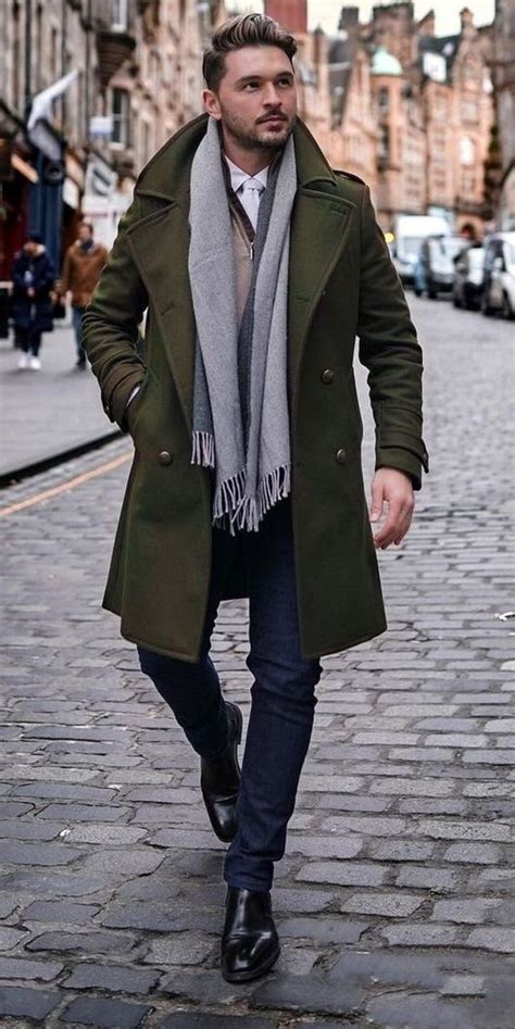 men winter long overcoat long trench coat men new jacket coats etsy australia